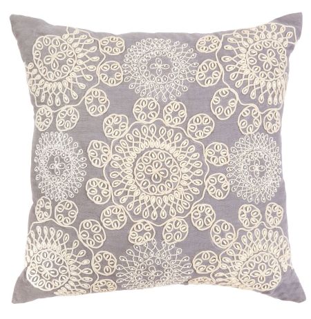 Buy Altair Blue Embroidered Indoor Cushion Online in Australia