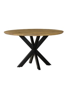 Faye Natural Finish 130cm Round Dining Table