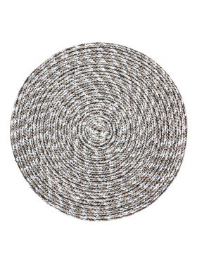 Set Of 4 Willie Grey Braided 35 cm Dining Jute Round Placemat