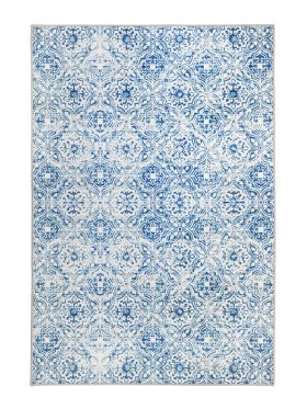 Mozaic Tiles Bohemian Blue Designer Non-slip Large Rug