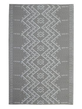 Ayana Grey Recycled Plastic Reversible Large Outdoor Rug