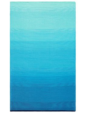 Big Sur Modern Blue Recycled Plastic Outdoor Area Rug