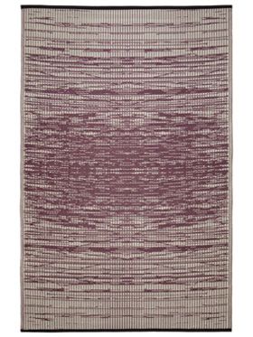 Brooklyn Wine and White Modern Large Outdoor Rug