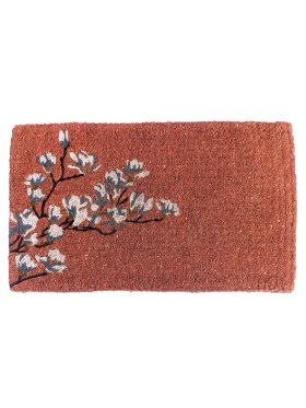 Magnolia Coral 100% Coir Doormat