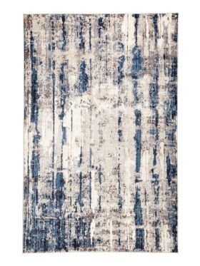 Antalya Blue Distressed Large Modern Floor Rugs
