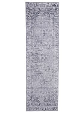 Shay Traditional Distressed Machine Washable  Grey Runner Carpet