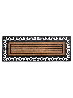 Nautica Striped Rubber Bordered Long Coir Doormat (45X120cm)