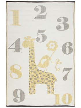 Sunny Giraffe Indoor/Outdoor Kids Area Rug