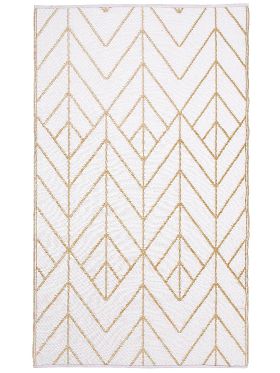 Sydney Gold and Cream Modern Outdoor Large Rug