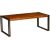 Astra Natural & Black Large Wooden Coffee Table - 120cm