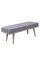 Capella Grey 2 Seater Upholstered Entryway Seating Cushioned Bench - 120 Cm