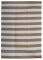 Brittany Beige & White Stripes Foldable Waterproof Large Camping Mat - 270x360 CM
