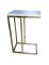 Bhumi C-Shaped Marble Top Gold Legs Side Table