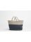 Mayfair Handmade Jute Tote bag or Basket with Handle for Shopping, Picnic or Beach