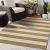 Nyoma Lime Striped Outdoor Rug
