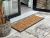 Parquet Tiles Geometrical Rubber Bordered Coir Doormat