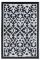 Venice Black and Cream Traditional Recycled Plastic Outdoor Rug