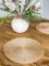 Set Of 4 Willow Natural Jute Round Placemats And Coasters