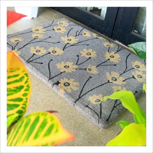 Wild Flowers 100% Coir Doormat
