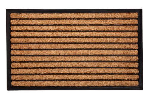 Stripes Rubber Bordered Coir Doormat