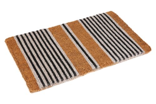 Nui Striped Coastal Coir Doormat