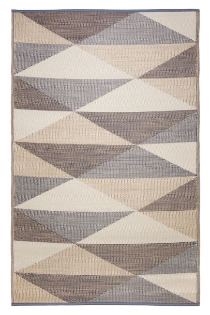 Monaco Champagne Beige and Cream Multicoloured Modern Recycled Plastic Outdoor Rug