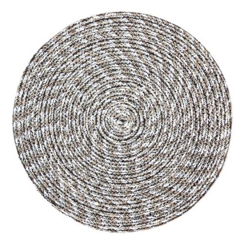 Set Of 4 Willie Grey Braided 35 cm Dining Jute Round Placemat
