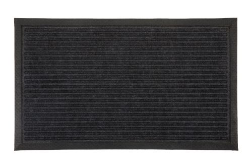 Daro Charcoal Black Thin Polypropylene doormat 