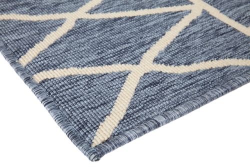 Agatti Tribal Outdoor Large Blue Rug