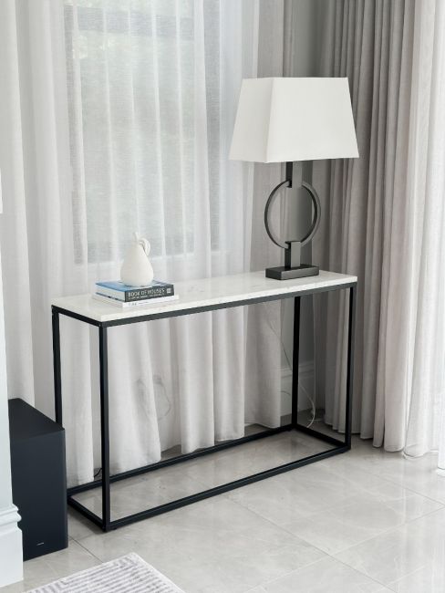 Agni Marble Top Console Table