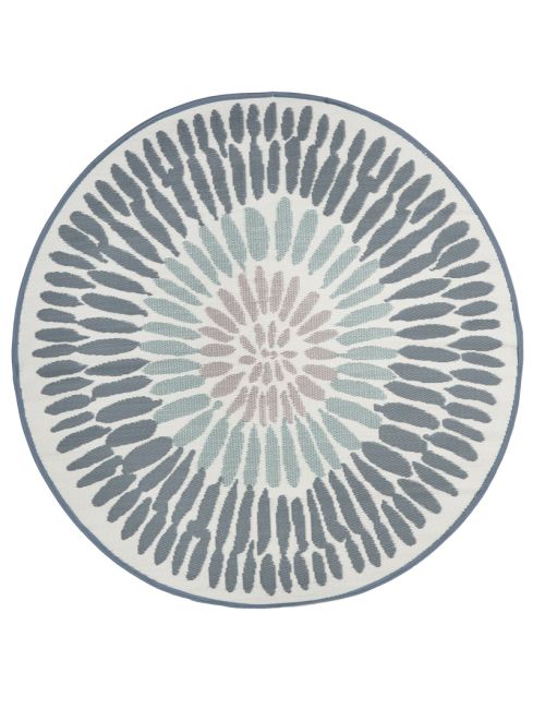 Azores Recycled Plastic Large Round Outdoor Rug
