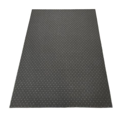 Mozaic Tiles Non-Slip Designer Grey Hallway Runner Rug