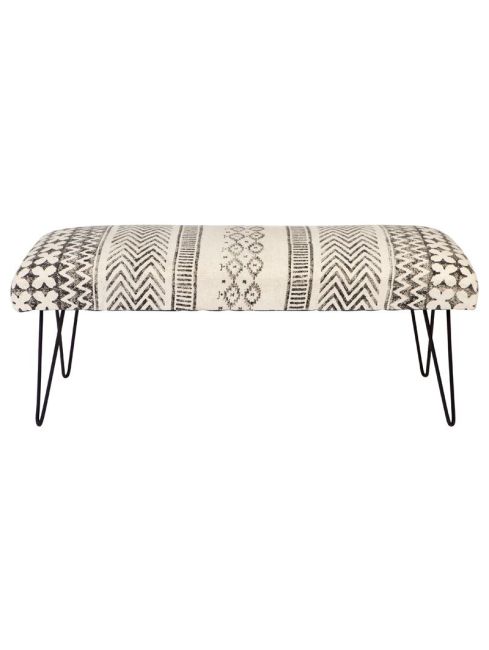 Carina Upholstered Entryway Bench With Hair Pin Legs - 120 Cm
