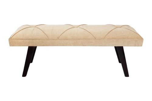 Diana Beige 2 Seater Upholstered Seating Entryway Bench - 120 cm