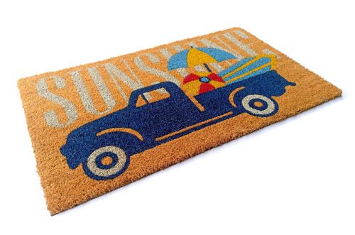 Sunshine PVC Backed Multicolour Long Coir Doormat
