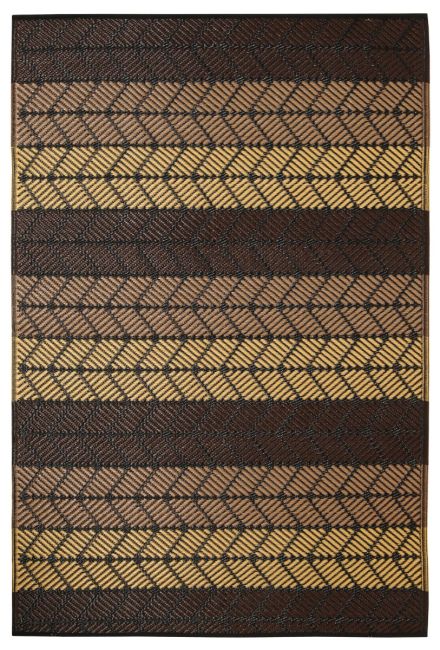 Seattle Chestnut and Walnut Brown African Large  Outdoor Rug