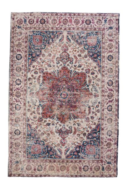 Babylon Multicolour Traditional Distressed Rug
