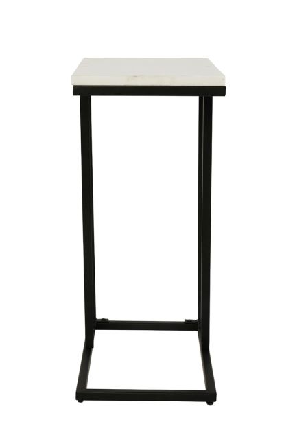 Bhumi C-Shaped Marble Top Side Table