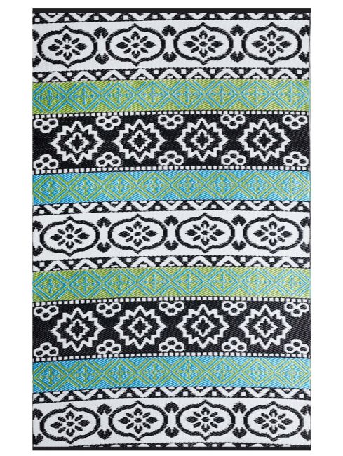 Indiana Multicoloured Scandinavian Recycled Plastic Large Rug