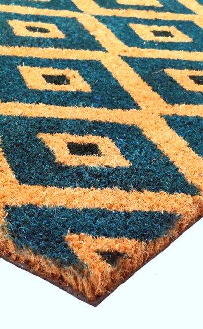 Kimberley Blue Diamond PVC backed Coir Doormat