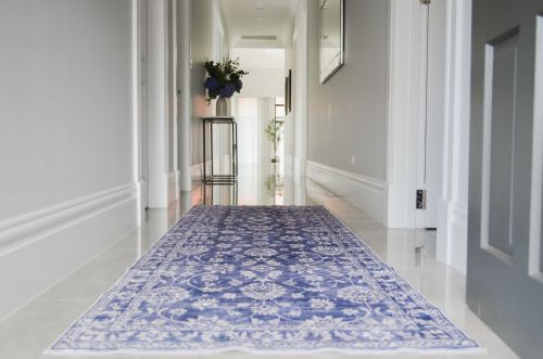 Megan Blue Machine Washable Carpet