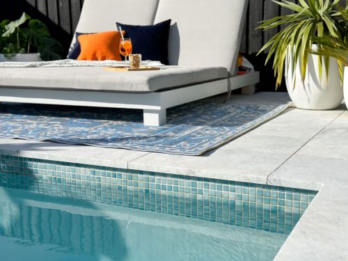 Nain Blue Recycled Plastic Outdoor Rug