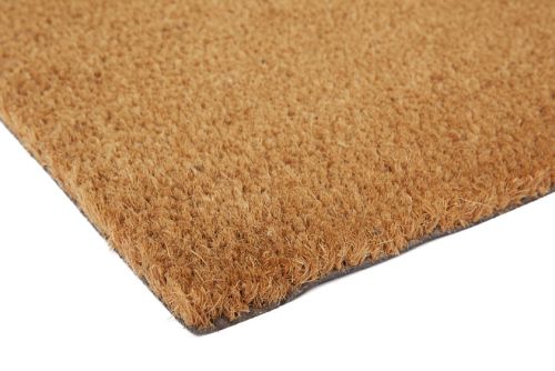 Nubra Plain Natural pvc backed Coir Doormat