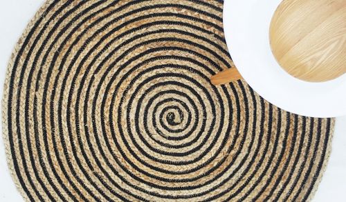 Orchid Eco-friendly Round Jute Area Rug