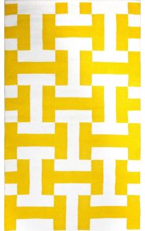 Canal Yellow Indoor Cotton Rug