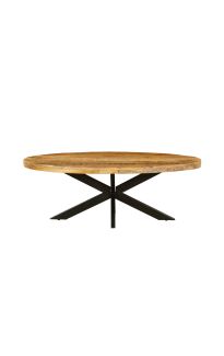 Nova Natural 130 CM Wooden Oval Coffee Table 